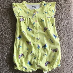 9M Carter’s Baby Girl Romper Butterflies/Rainbows